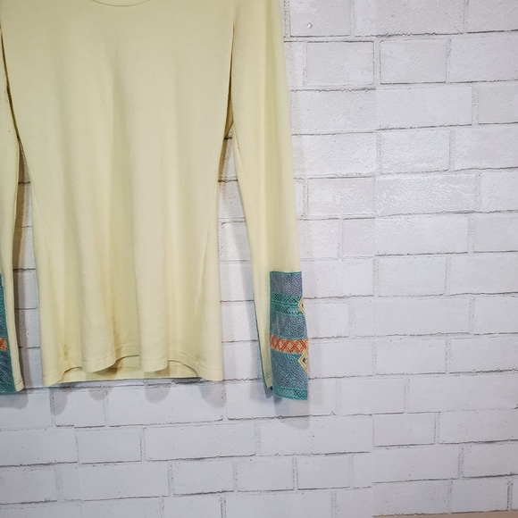 BKE light yellow long sleeve top - Picture 6 of 15